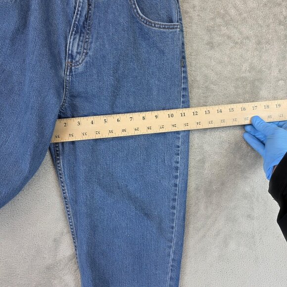 Zara Jeans Womens Size XS Blue Paperbag Waist High Rise Tapered Leg Denim - Picture 6 of 9